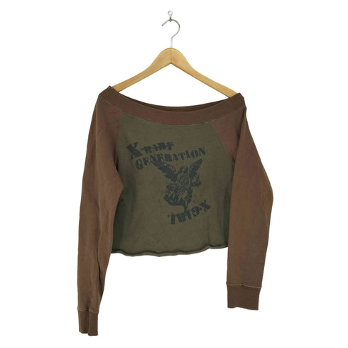 エックスガール X-girl O FF THE SHOULDER SWEAT TOP X-girl レディース S