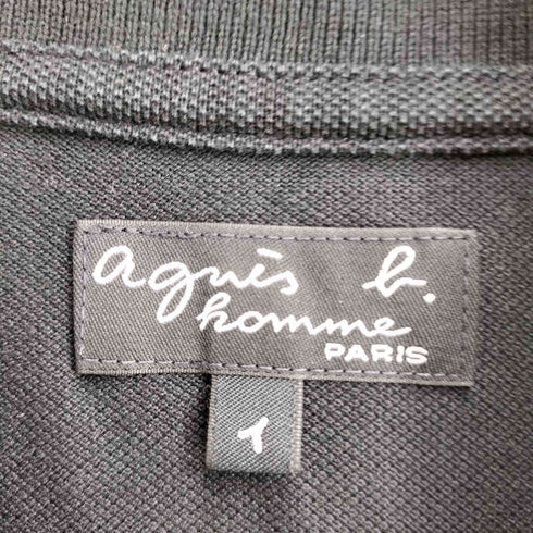 アニエスベーオム Agnes b.homme 刺繍 ラインポロシャツ メンズ 1