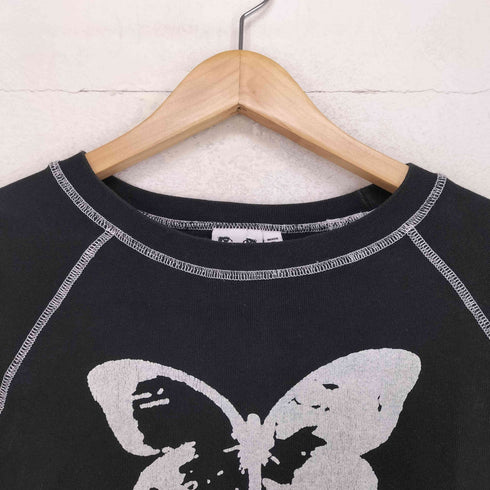 エックスガール X-girl BUTTERFLY RAGLAN L/S BABY TEE レディース M