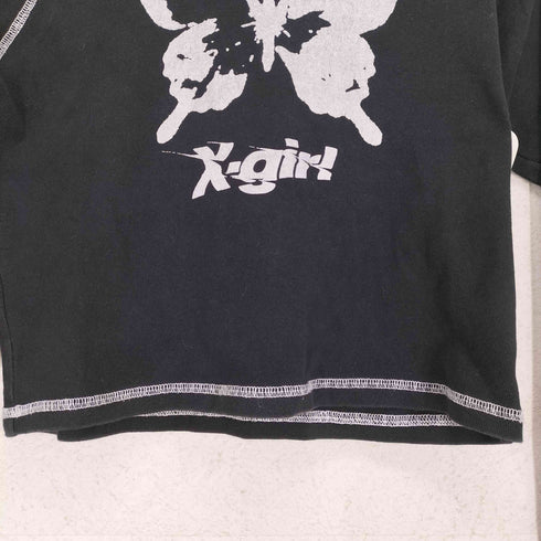 エックスガール X-girl BUTTERFLY RAGLAN L/S BABY TEE レディース M