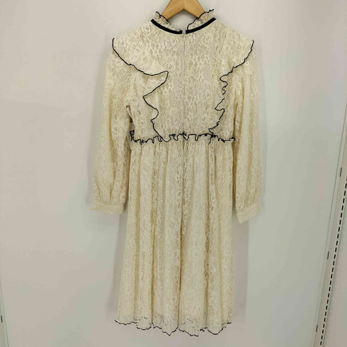 アンミール An MILLE 総レース フリルワンピース レディース FREE