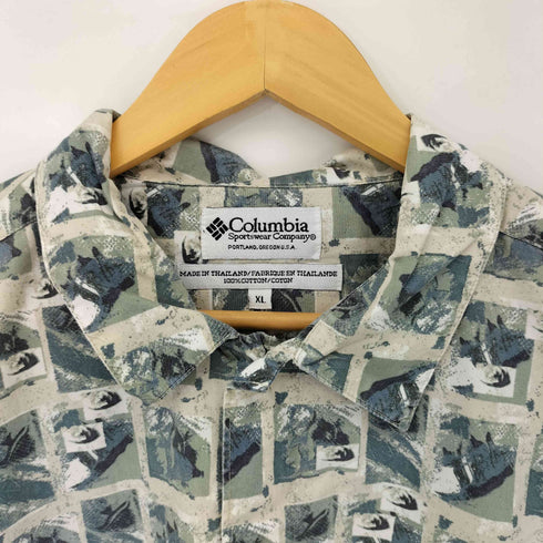 コロンビアスポーツウェア Columbia Sportswear 00S 総柄 S/S シャツ メンズ import:XL