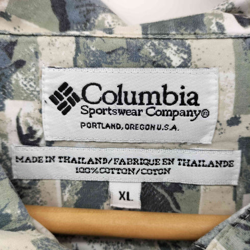 コロンビアスポーツウェア Columbia Sportswear 00S 総柄 S/S シャツ メンズ import:XL