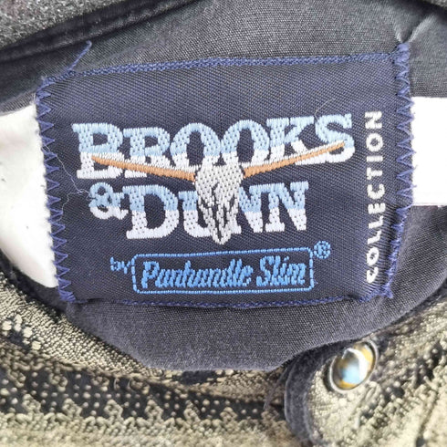 90s BROOKS & DOWN フロント切替 ノーカラーシャツ メンズ 16 1/2 × 35