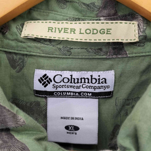 コロンビアスポーツウェア Columbia Sportswear 00S RIVER LODGE 魚 S/S BDシャツ メンズ import:XL