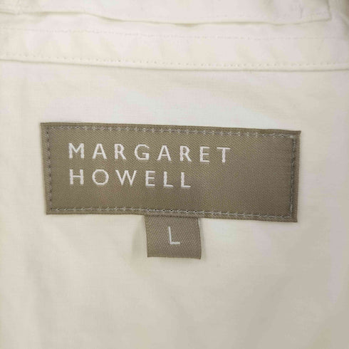 マーガレットハウエル MARGARET HOWELL ORGANIC COTTON POPLIN SHIRT メンズ L
