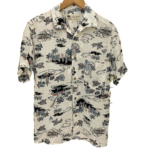 ルーシャット ROUSHATTE 総柄 S/S アロハ シャツ メンズ JPN:M