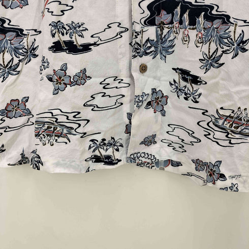 ルーシャット ROUSHATTE 総柄 S/S アロハ シャツ メンズ JPN:M