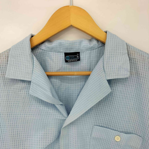 CLUB HAMPTON USA製 オープンカラー S/S シャツ メンズ import:L
