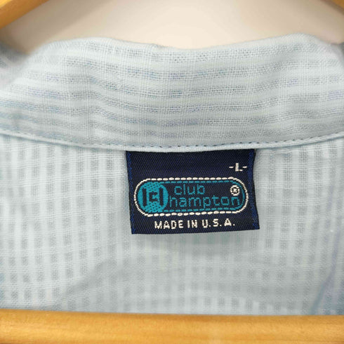 CLUB HAMPTON USA製 オープンカラー S/S シャツ メンズ import:L