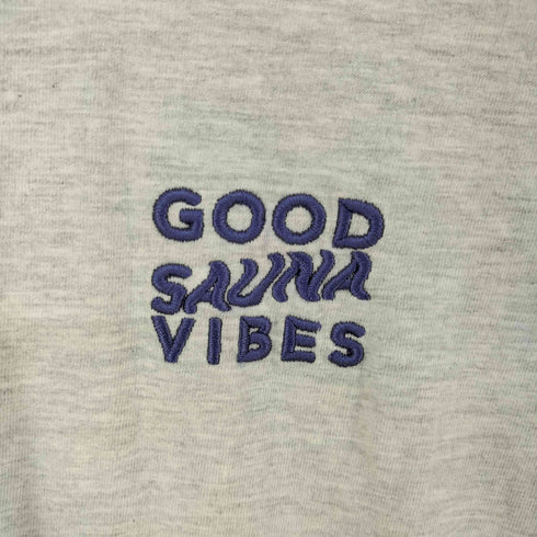GOOD SAUNA VIBES L/S Tee 6.2oz 刺繍ロゴ 長袖Tシャツ メンズ JPN:L