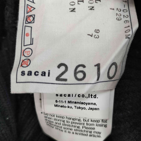 サカイ Sacai 21AW Wool Knit Pullover メンズ M