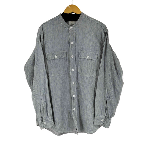 ビッグマック BIG MAC 70S バンドカラー L/S ヒッコリーシャツ メンズ