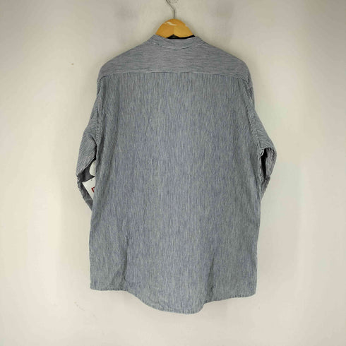 ビッグマック BIG MAC 70S バンドカラー L/S ヒッコリーシャツ メンズ