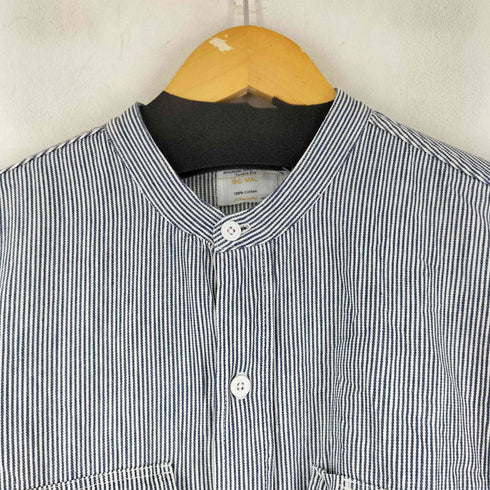 ビッグマック BIG MAC 70S バンドカラー L/S ヒッコリーシャツ メンズ