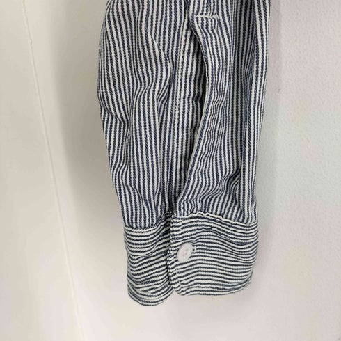 ビッグマック BIG MAC 70S バンドカラー L/S ヒッコリーシャツ メンズ