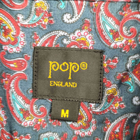 POP ENGLAND ペイズリー柄シャツ メンズ JPN:M