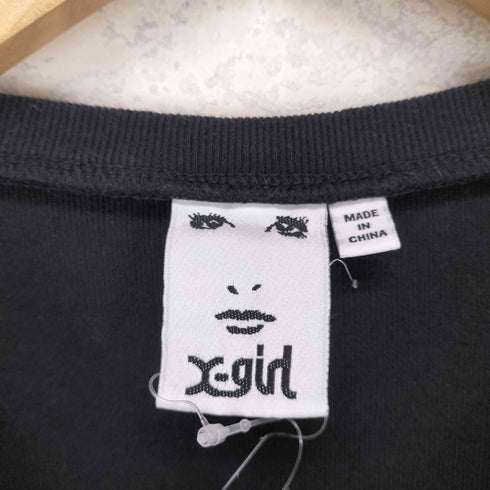 エックスガール X-girl 21SS EMBROIDERED MILLS LOGO S/S BABY TEE レディース JPN:M