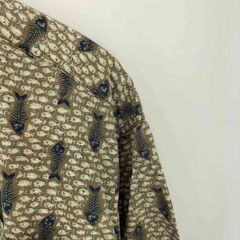 コロンビアスポーツウェア Columbia Sportswear 00S 魚拓 S/S BDシャツ メンズ import:XL