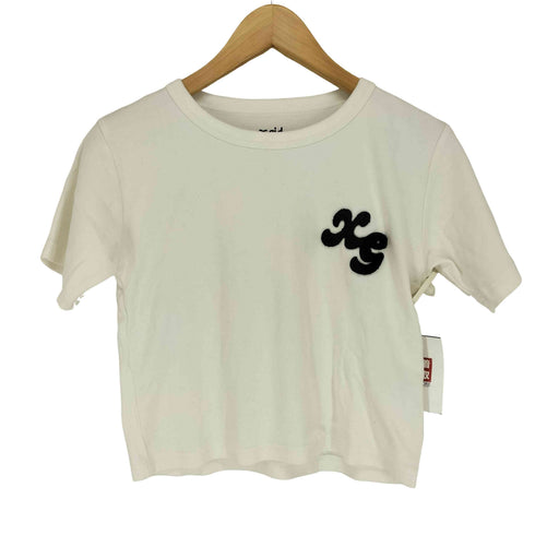 エックスガール X-girl CHENILLE EMBROIDERED LOGO S/S TOP レディース JPN:M