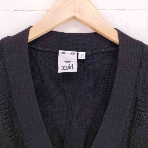 エックスガール X-girl SPRING 3D KNIT CARDIGAN レディース ONE SIZE