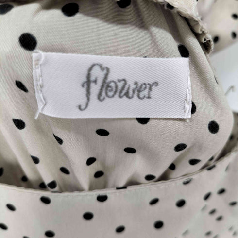 FLOWER ドット柄 ワンピース レディース