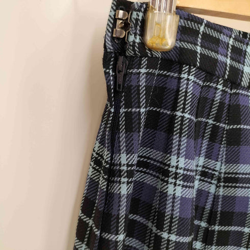 アクアスキュータム AQUASCUTUM チェック ウール スカート レディース 9