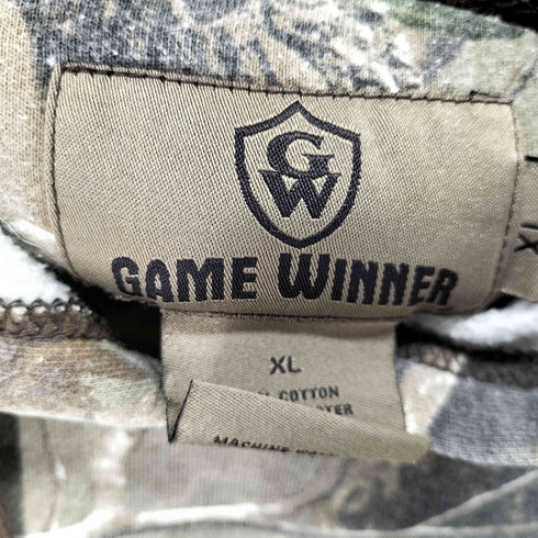 ゲームウィナー GAME WINNER リアルツリーカモ プルオーバーパーカー メンズ import:XL