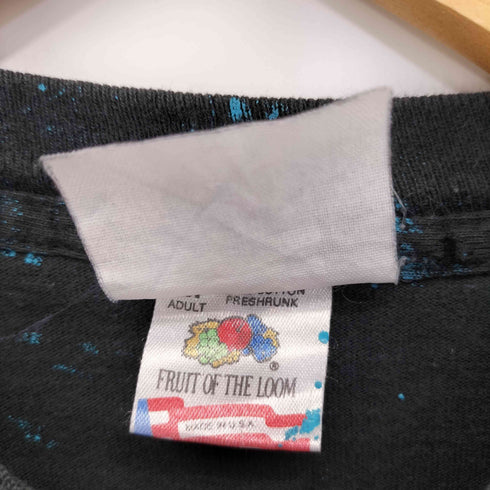 フルーツオブザルーム FRUIT OF THE LOOM 90S MADE IN USA 総柄アニマルプリント S/S Tシャツ ウルフ メンズ import:M