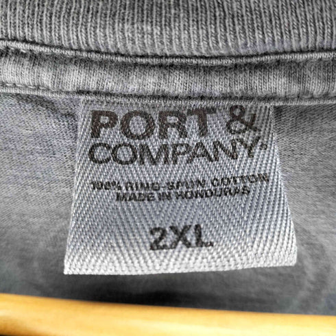 ポートアンドカンパニー PORT and COMPANY フロントプリント L/S Tシャツ メンズ 2XL