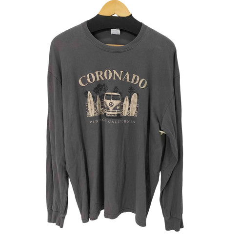 ポートアンドカンパニー PORT and COMPANY CORONADO フロントプリント L/S Tシャツ メンズ import:XL