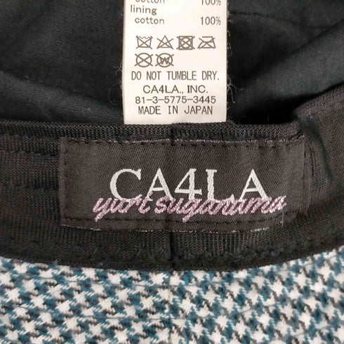 カシラ CA4LA NO.8 千鳥格子 バケットハット メンズ