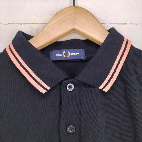 フレッドペリー FRED PERRY 刺繍鹿の子ポロシャツ メンズ M