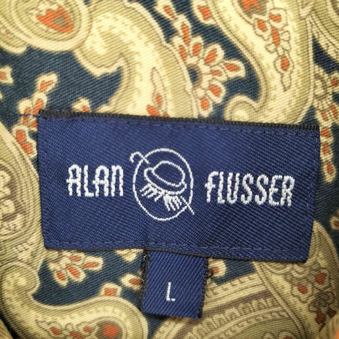 アランフラッサー alan flusser ペイズリーシャツ メンズ L