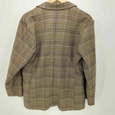 アズールバイマウジー AZUL by moussy 18AW グレンチェック ピークドラペル ダブルテーラードジャケット レディース JPN:M