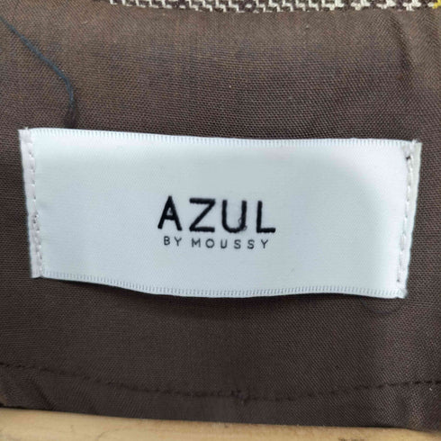 アズールバイマウジー AZUL by moussy 18AW グレンチェック ピークドラペル ダブルテーラードジャケット レディース JPN:M