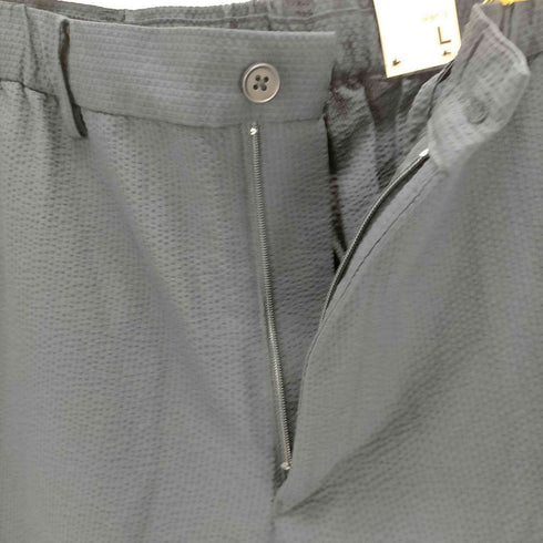 ムジルシリョウヒン 無印良品 ストレッチサッカー ノータックパンツ メンズ JPN:L