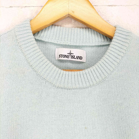 ストーンアイランド STONE ISLAND ロゴパッチクルーネックニット メンズ L