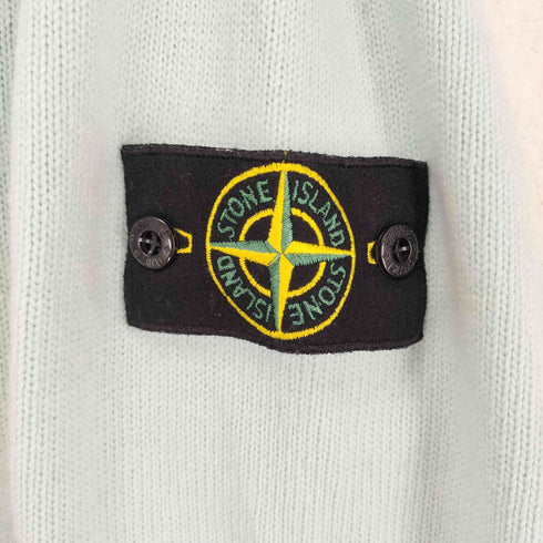 ストーンアイランド STONE ISLAND ロゴパッチクルーネックニット メンズ L