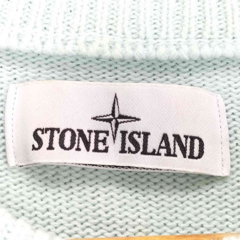 ストーンアイランド STONE ISLAND ロゴパッチクルーネックニット メンズ L