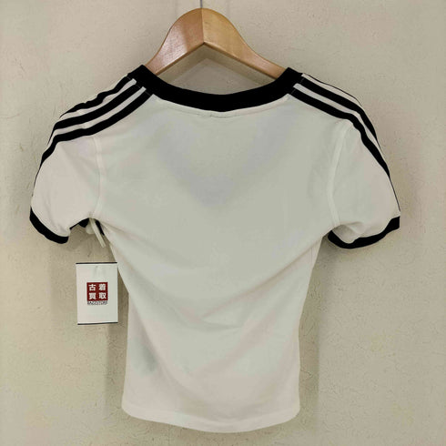 アディダスオリジナルス adidas Originals スリーストライプス Vネック スリム半袖Tシャツ レディース JPN:M