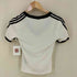 アディダスオリジナルス adidas Originals スリーストライプス Vネック スリム半袖Tシャツ レディース JPN:M