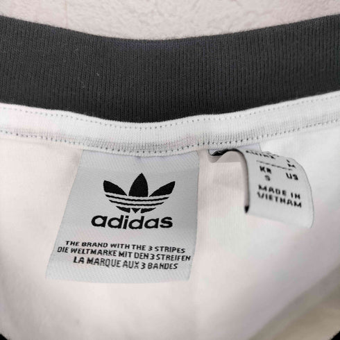 アディダスオリジナルス adidas Originals スリーストライプス Vネック スリム半袖Tシャツ レディース JPN:M
