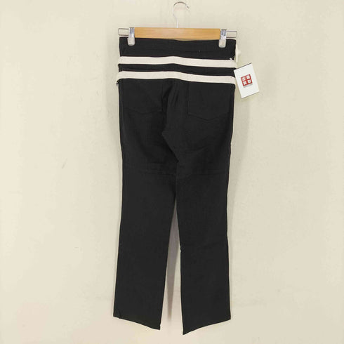バジュラ bajra ベルトデザイン 裾ジップストレッチパンツ レディース JPN:M