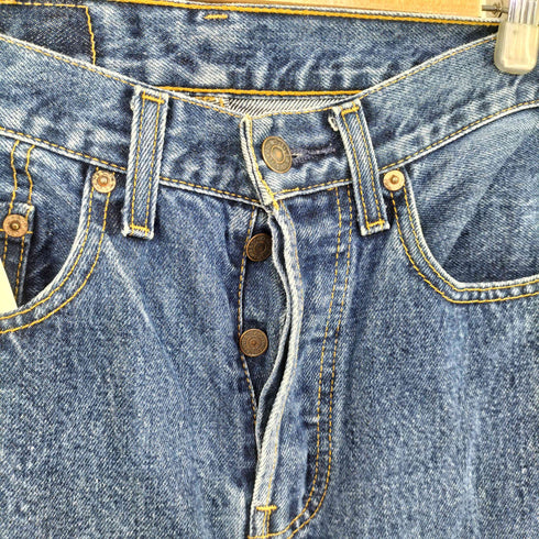 リーバイス Levis オーストラリア製 555 ボタン裏341 ボタンフライデニムパンツ レディース W28 L33
