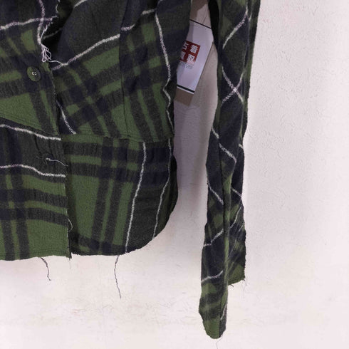 バジュラ bajra ウール チェック柄 変形ジャケット レディース ONE SIZE