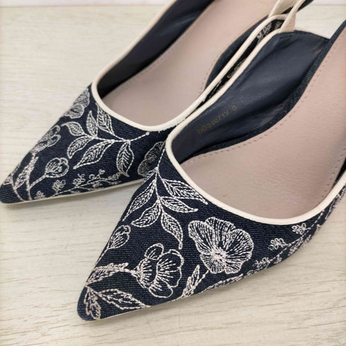 ランダ RANDA トワルドジュイ刺繍バックストラップパンプス レディース JPN:S