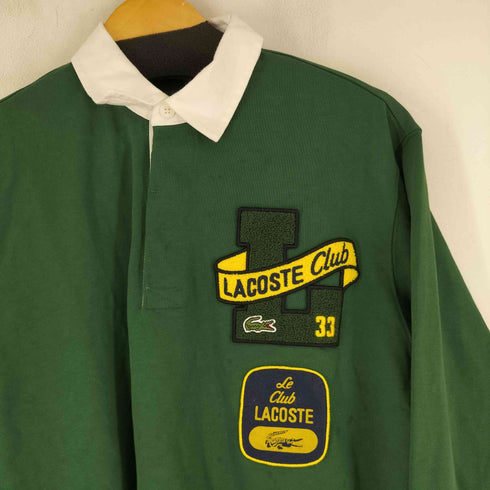 ラコステ LACOSTE ロゴ刺繍 ラガーシャツ メンズ import:L