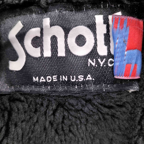 ショット Schott 90S 641 シングル ライダースジャケット ボアライナー付き メンズ US:36