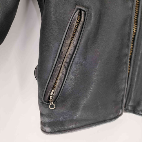 バンソン VANSON USA製 シングルライダース メンズ US:34